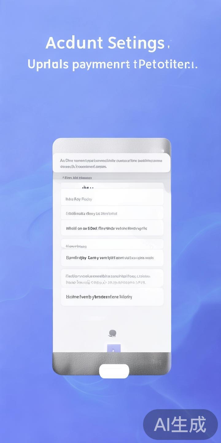 在账户设置中，完善支付信息，包括绑定银行卡、支付宝